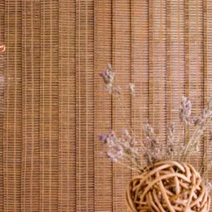 Вертикальные жалюзи из бамбука и джутовой ткани. Крым