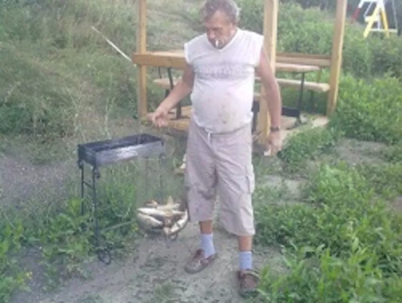 Рыбалка,  отдых на озере в горах Крыма. 3