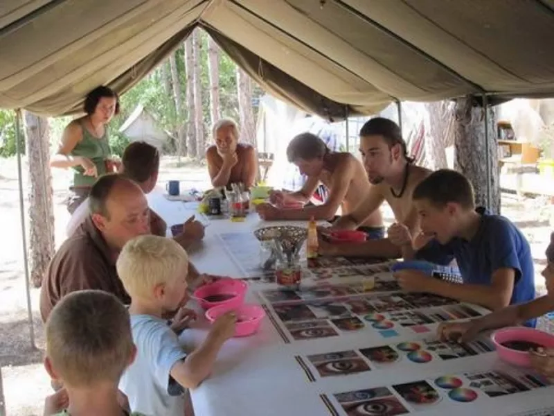 Палаточный лагерь МСоЭС. Недорогой семейный отдых в Крыму на Чёрном море.  3