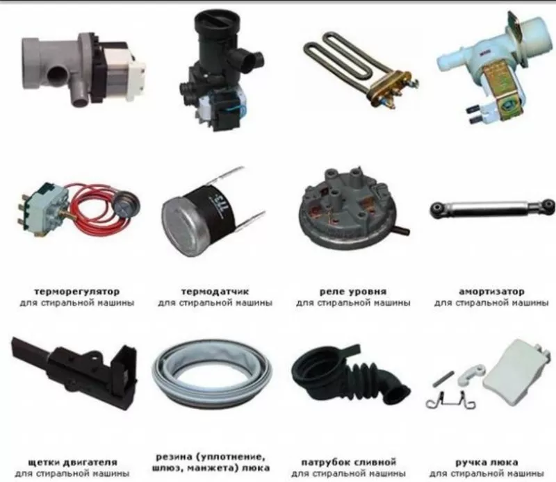 Комплектующие к стиральным машинам и бытовой технике. Симферополь 