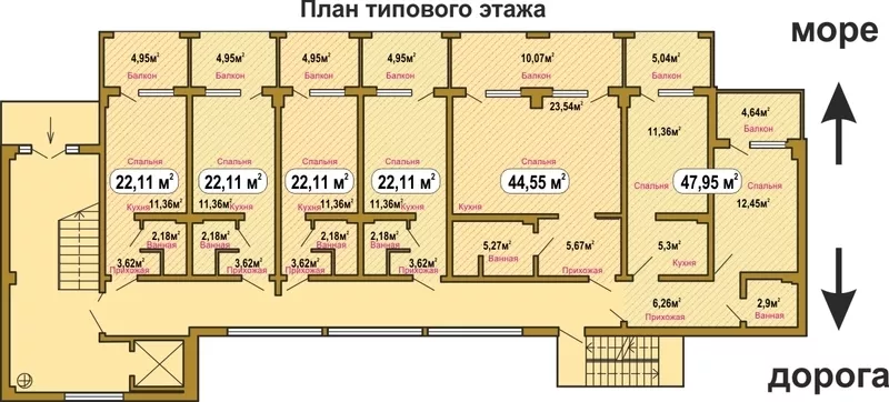 Апартаменты от застройщика в Севастополе 2