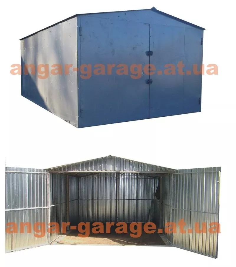 металлический гараж различных размеров сборно-разборной