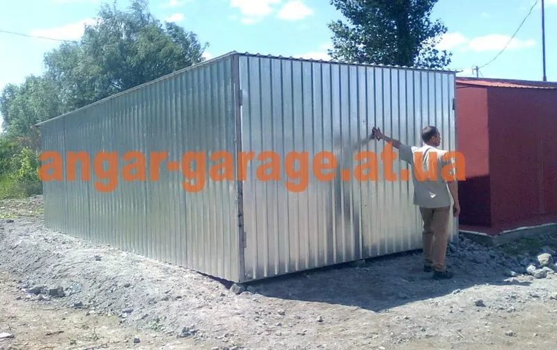 металлический гараж различных размеров сборно-разборной 5