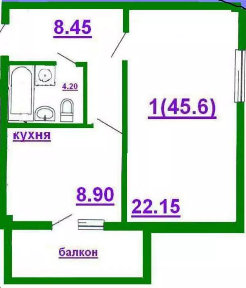 Севастополь,  ул. Горпищенко. Своя однокомнатная квартира в новом доме 7