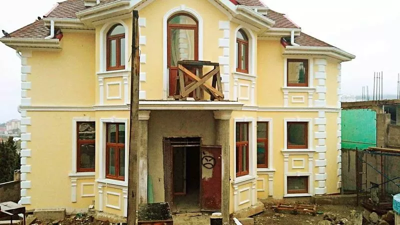 3Д дизайн фасадов домов,  коттеджей в Крыму,  декор, Фасадные работы 11