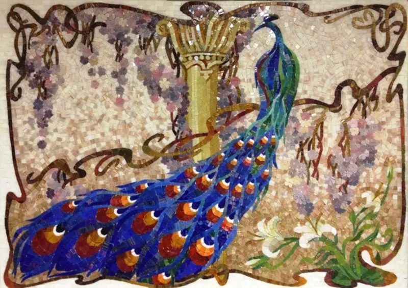 РАССРОЧКА на мозаичные панно мозаику смальту хамам бассейн плитку 9